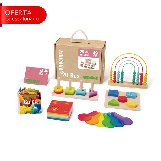 Set Educativo Montessori 6 en 1 | Etapa 25-36 Meses | + Guía Montessori GRATIS