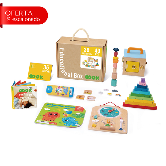 Set Educativo Montessori 6 en 1 | Etapa 36+ Meses | + Guía Montessori GRATIS