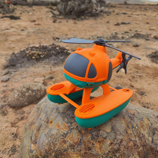 Helicóptero Eco-Friendly para Agua, Aire y Tierra (2+ años)