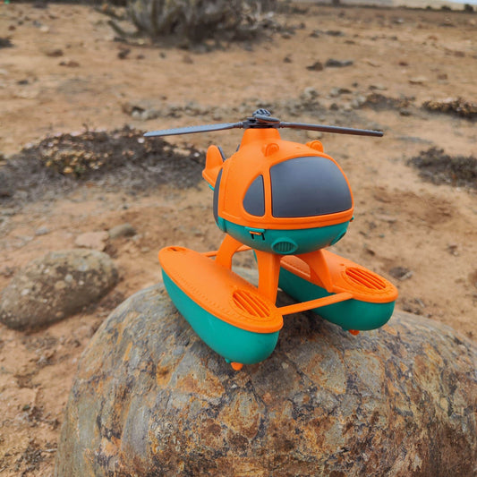 Helicóptero Eco-Friendly para Agua, Aire y Tierra (2+ años)
