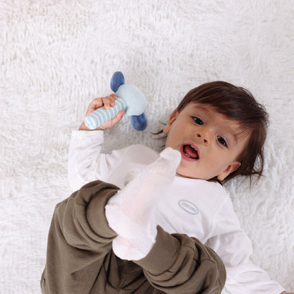Set Estimulación Temprana Bebé · Sonrío y Agarro · 3-4 meses