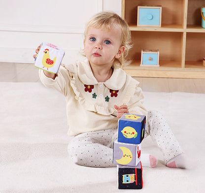 Set Estimulación Temprana Bebé · Sonrío y Agarro · 3-4 meses