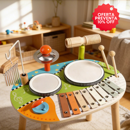 PREVENTA Set de Percusión | Mesa Musical en Madera – Estimula Ritmo y Creatividad