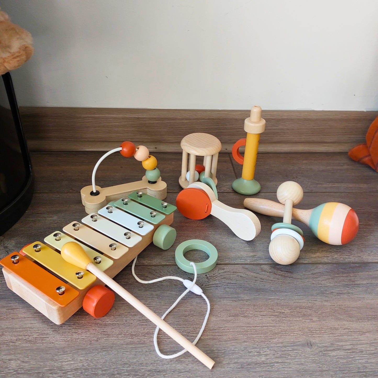 pack set musical 7 en 1 de madera 