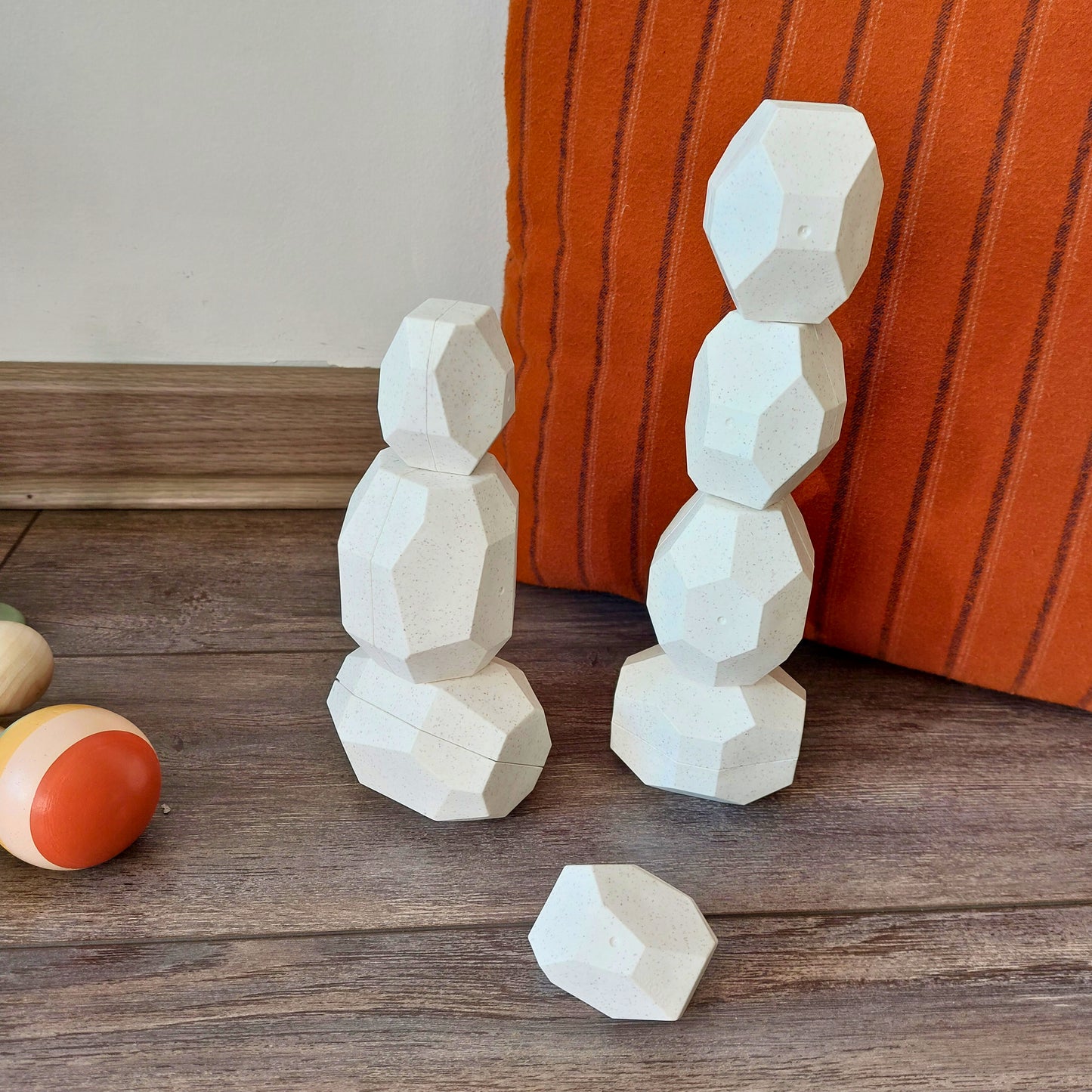 juego de piedras de equilibrio que se apilan. 