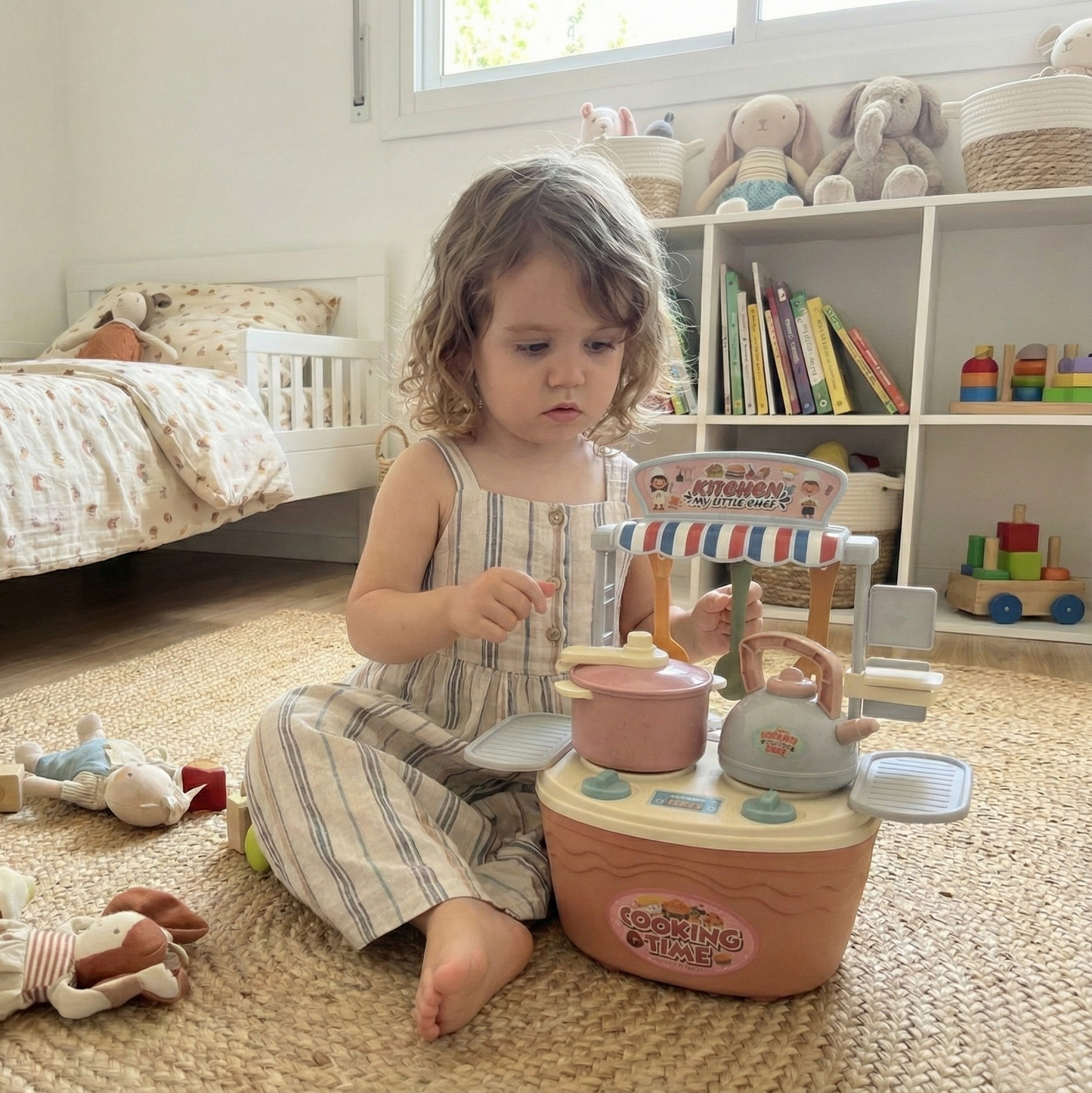 Cocina portátil de bioplástico – Juego de roles eco‑friendly