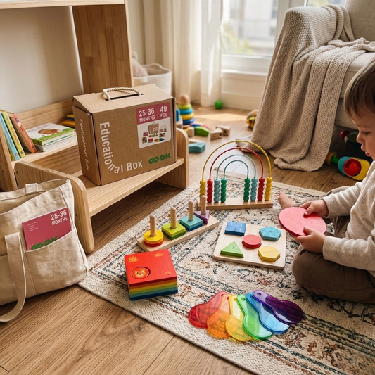 Set Educativo Montessori 6 en 1 | Etapa 25-36 Meses | + Guía Montessori GRATIS