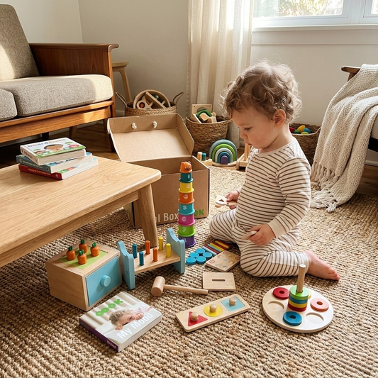 Set Educativo Montessori 6 en 1 | Etapa 13-18 Meses | + Guía Montessori GRATIS