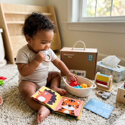 Set Montessori · Mis Primeros Juegos · 5-6 meses