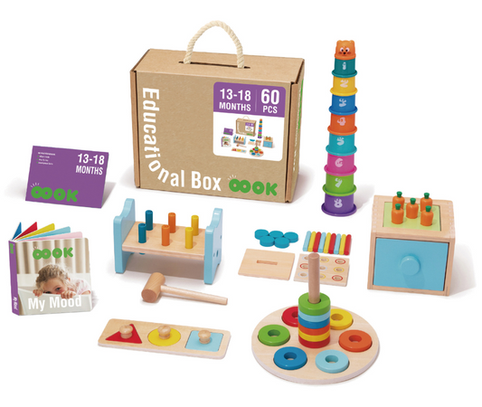 Set Educativo Montessori 6 en 1 | Etapa 13-18 Meses