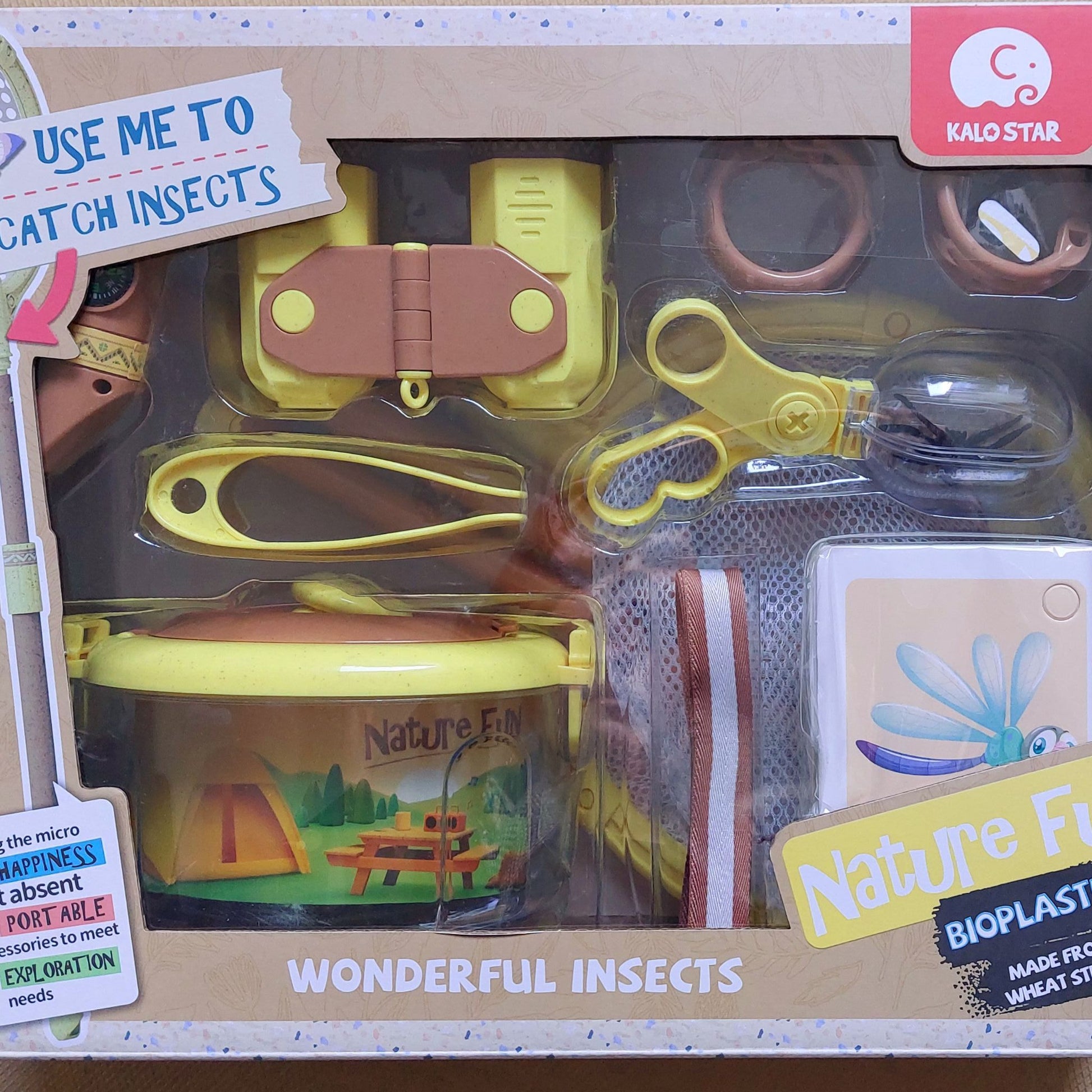 Set de observación científica eco-friendly en su packaging