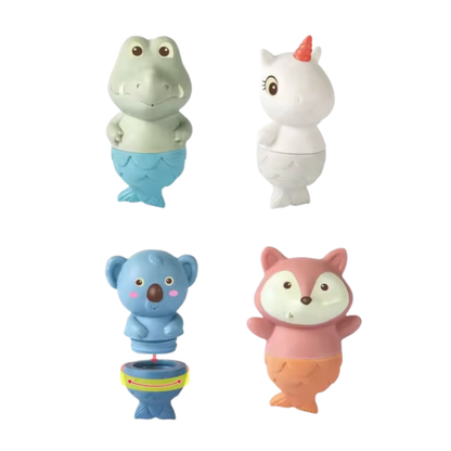 Set Sensorial de Baño · Barcos y Animales · 6 meses+