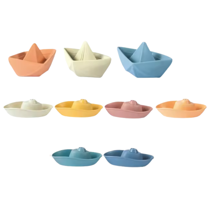 Set Sensorial de Baño · Barcos y Animales · 6 meses+
